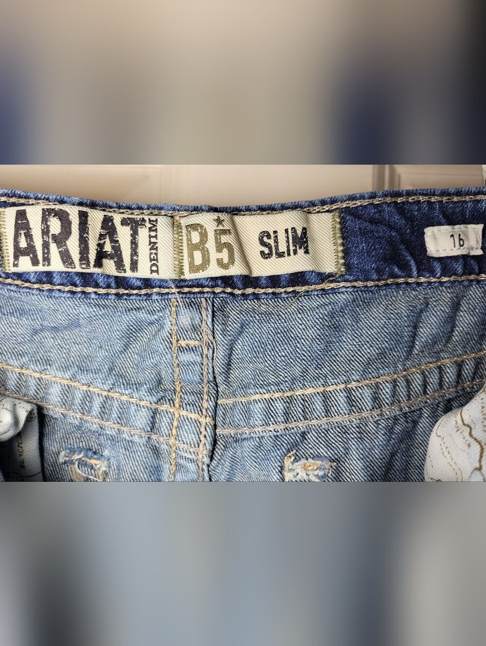 Ariat Boy's Slim Straight Leg Jeans Sz 16 - Picture 8 of 12